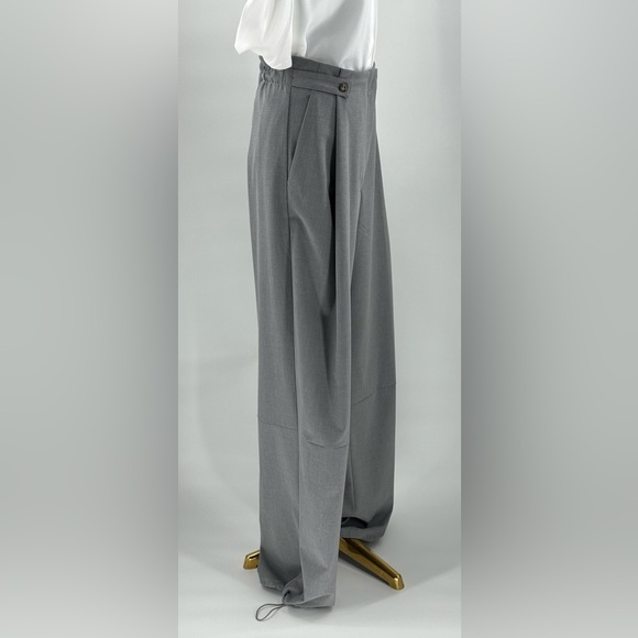 🆕 RAT & BOA 🧿 NWT Simona Pleated Trouser, Adjustable Drawstring, Grey - Sz XL - Picture 8 of 17